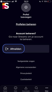 afmelden